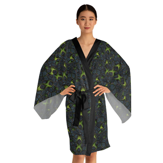 Chronicler-Inspired Kimono Robe — Long Sleeve All-Over Print