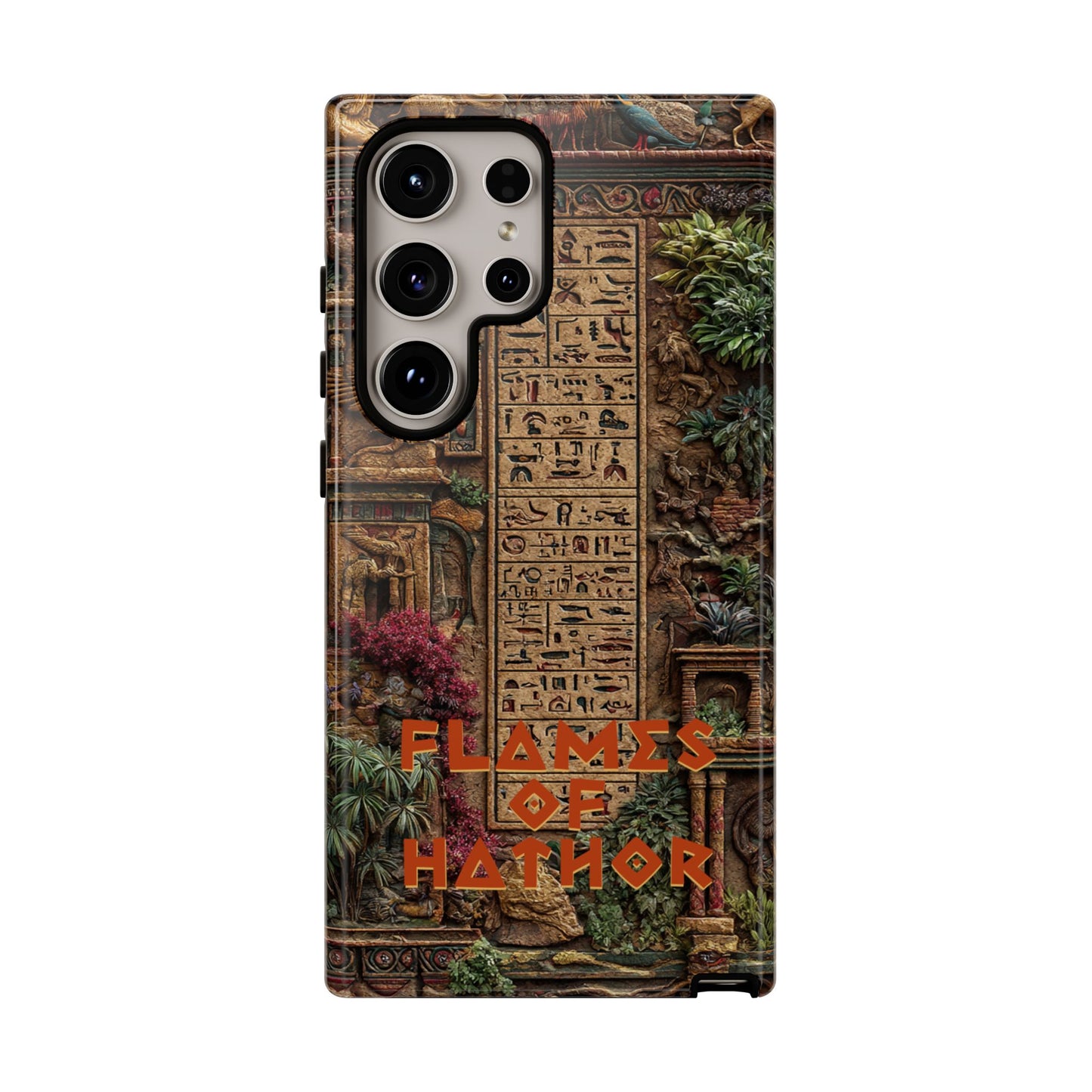 The Flames of Hathor Egyptian Design Phone Case