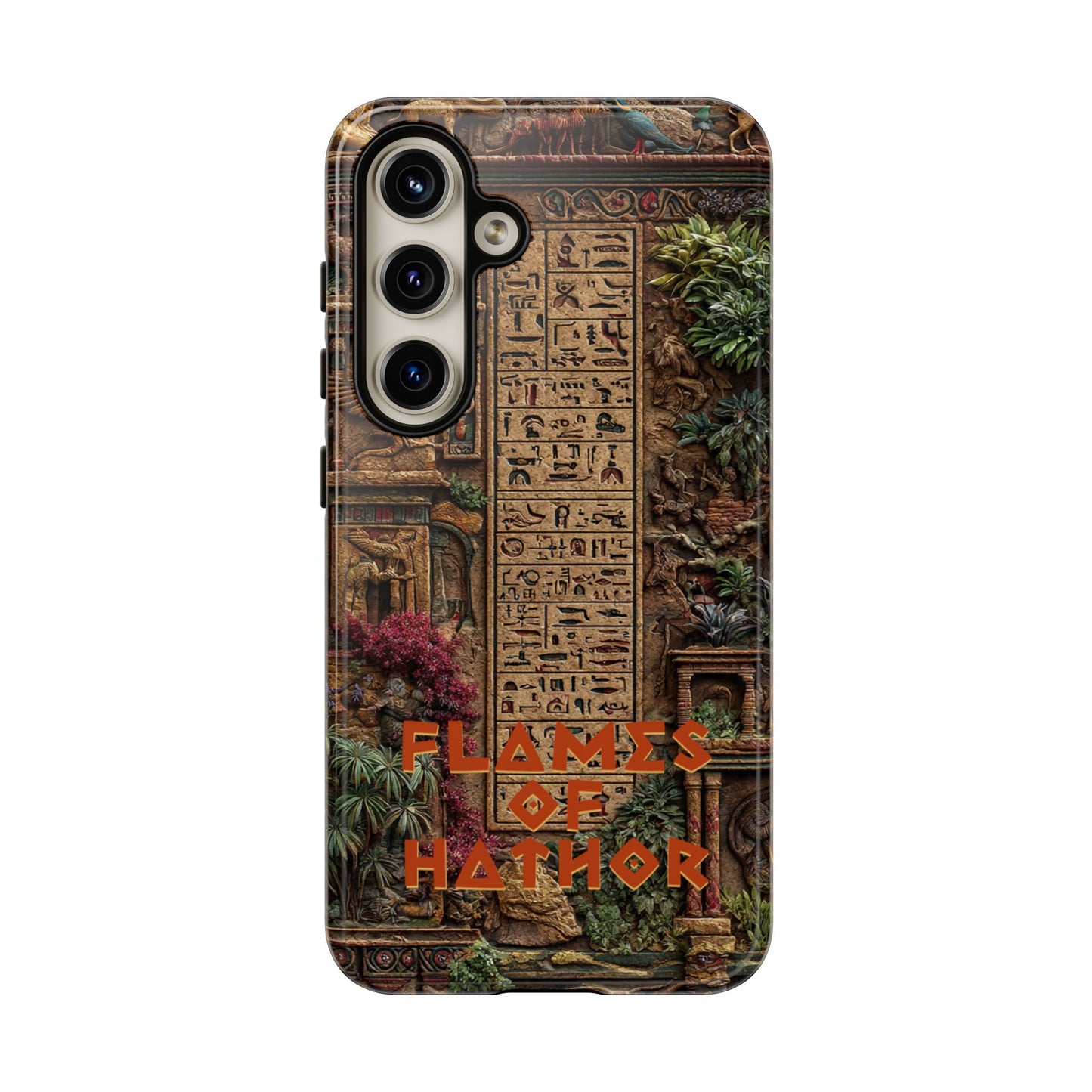 The Flames of Hathor Egyptian Design Phone Case