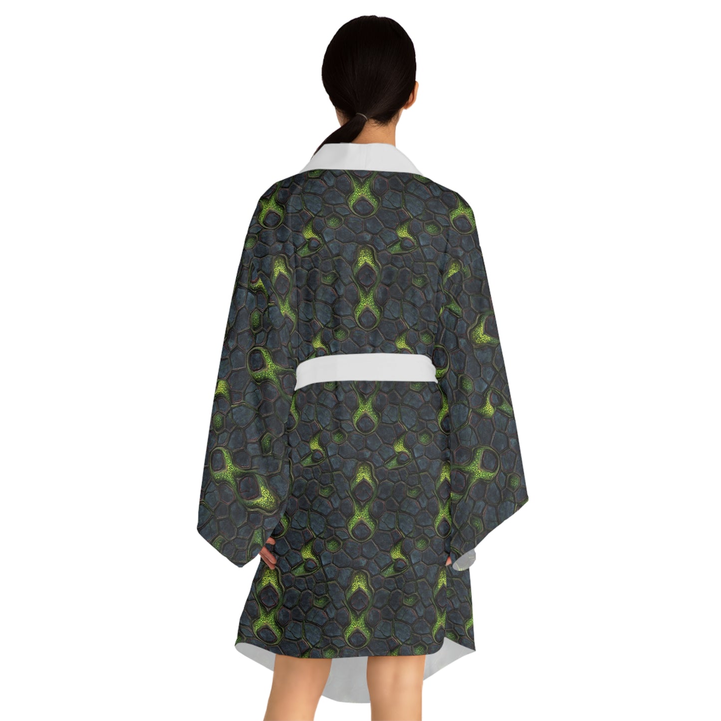 Chronicler-Inspired Kimono Robe — Long Sleeve All-Over Print