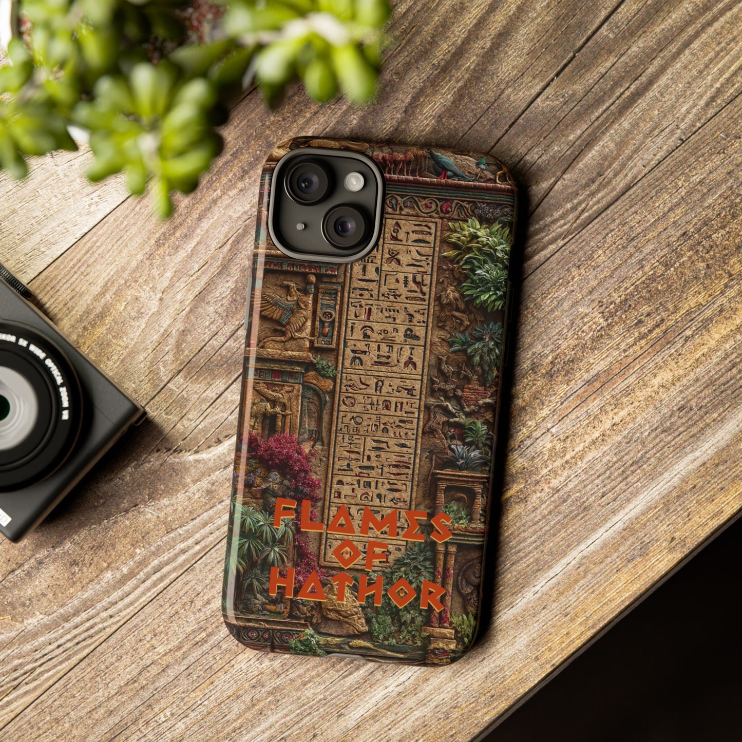 The Flames of Hathor Egyptian Design Phone Case
