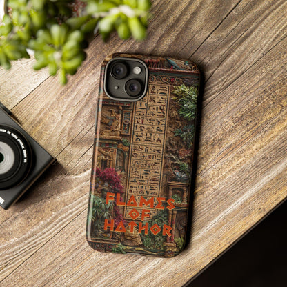 The Flames of Hathor Egyptian Design Phone Case