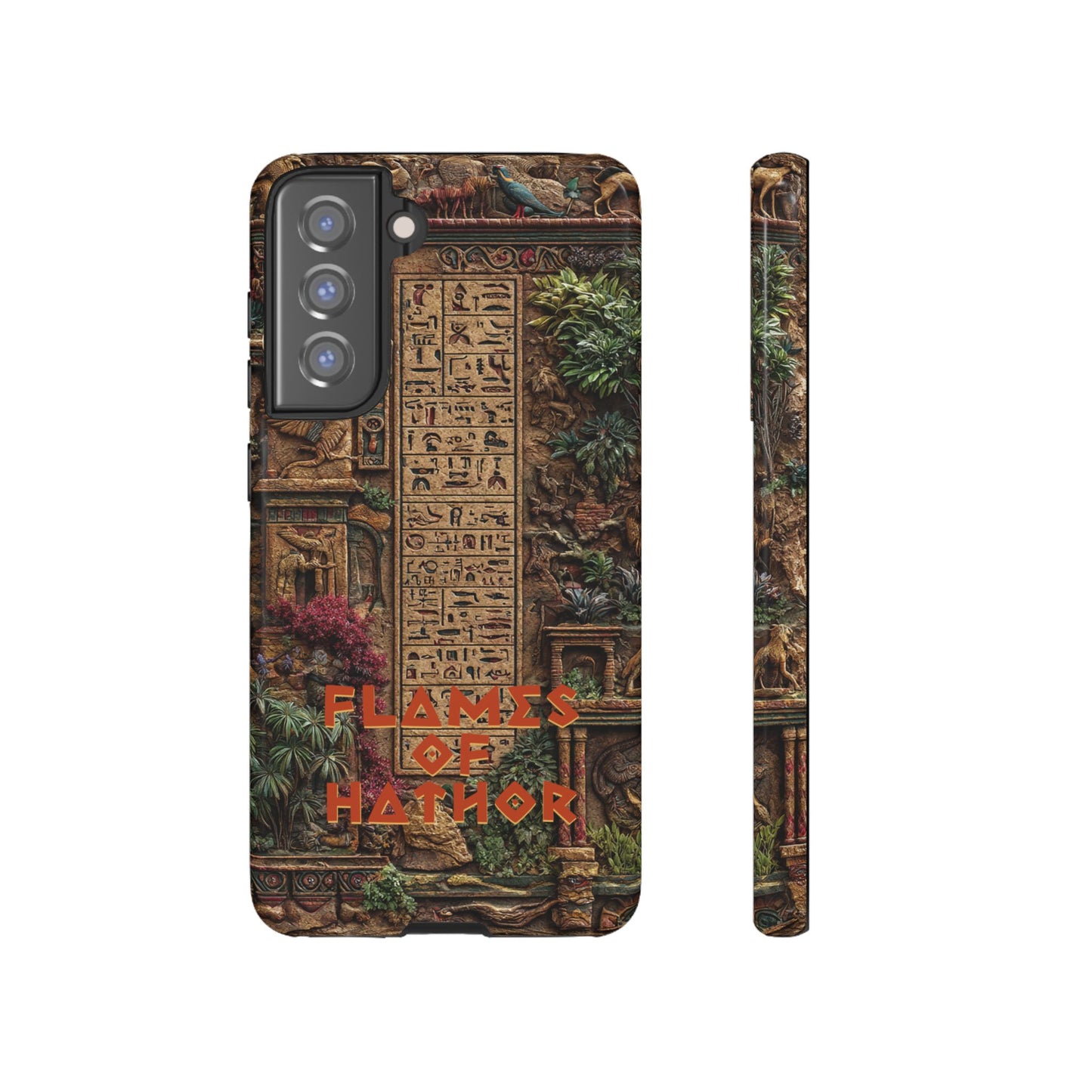 The Flames of Hathor Egyptian Design Phone Case