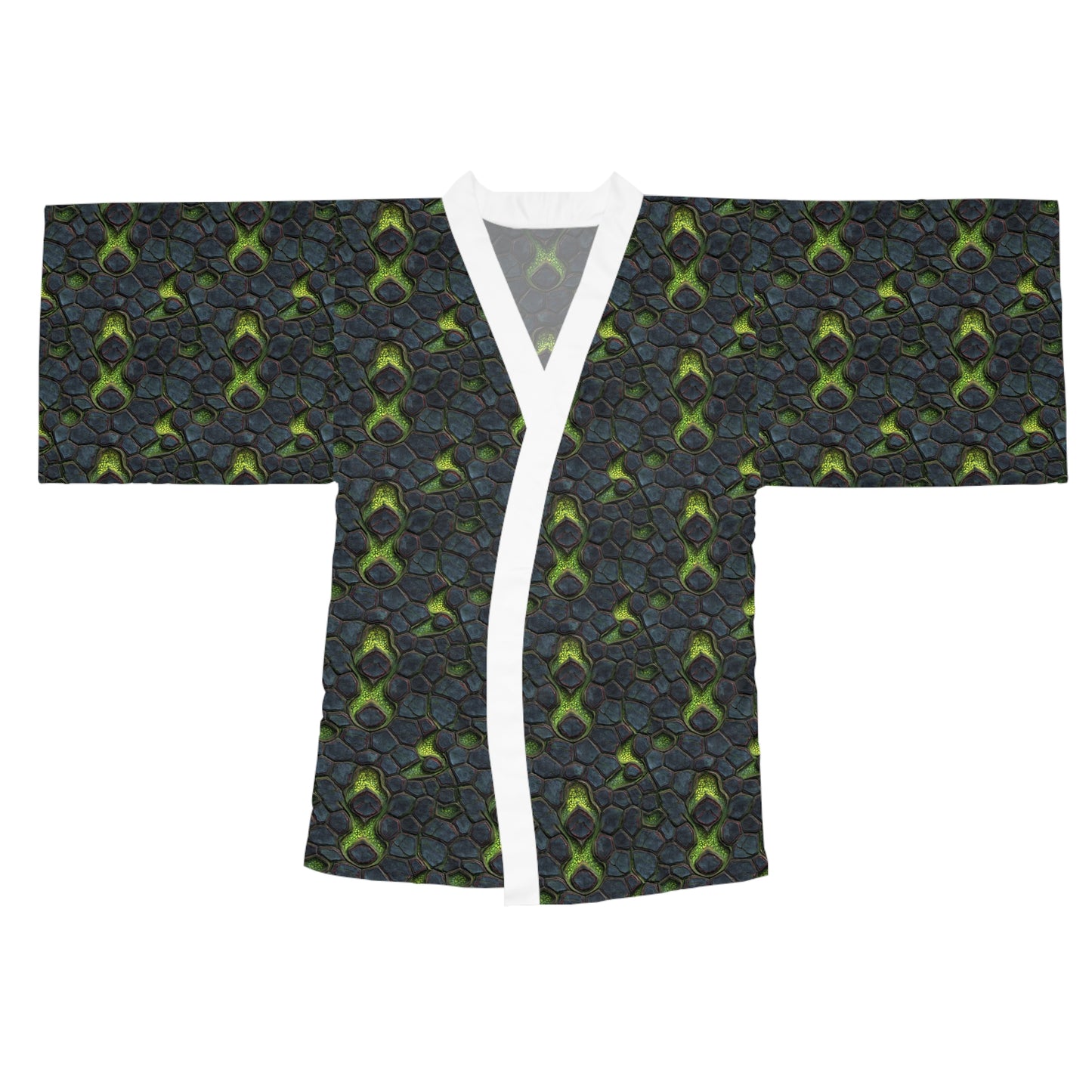 Chronicler-Inspired Kimono Robe — Long Sleeve All-Over Print