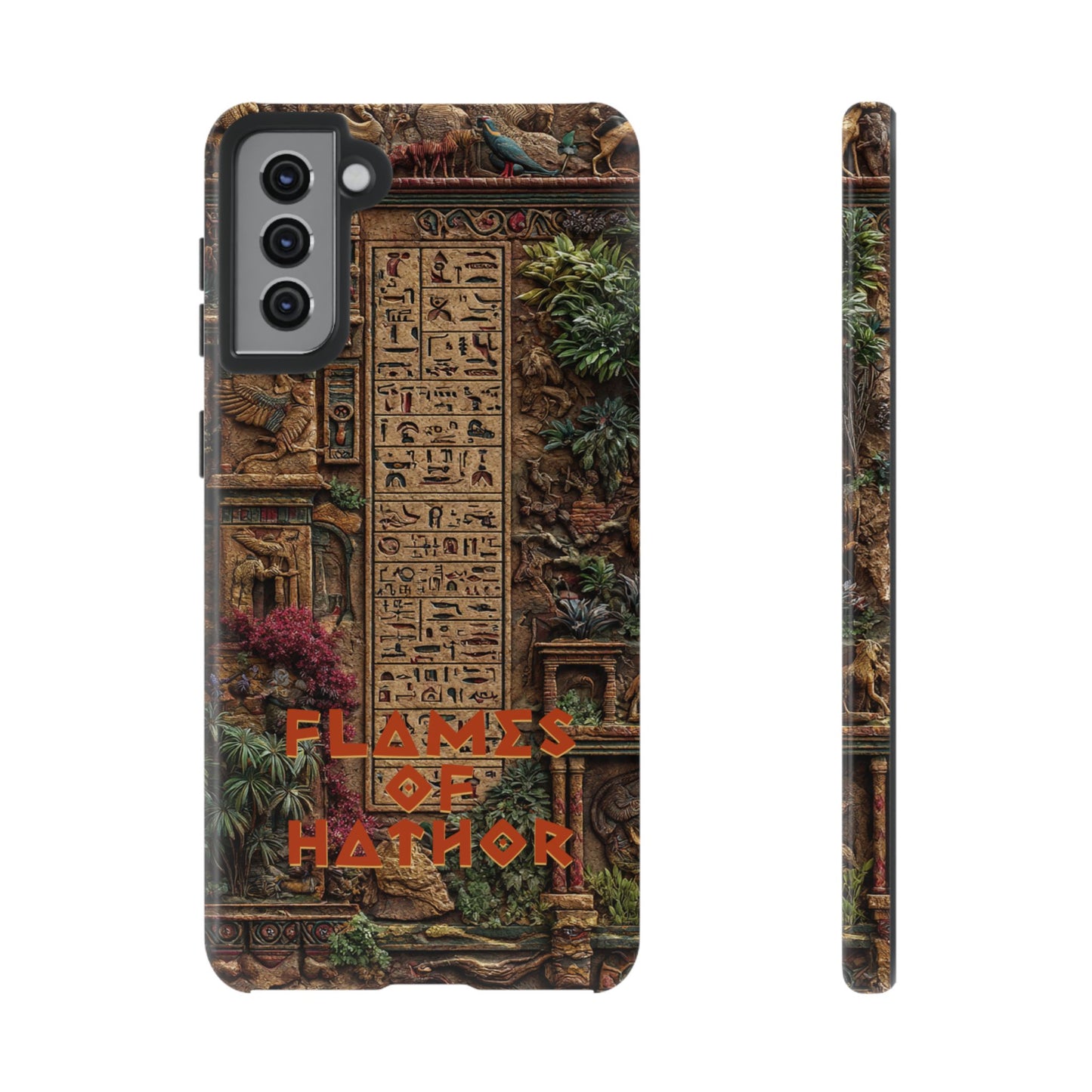 The Flames of Hathor Egyptian Design Phone Case