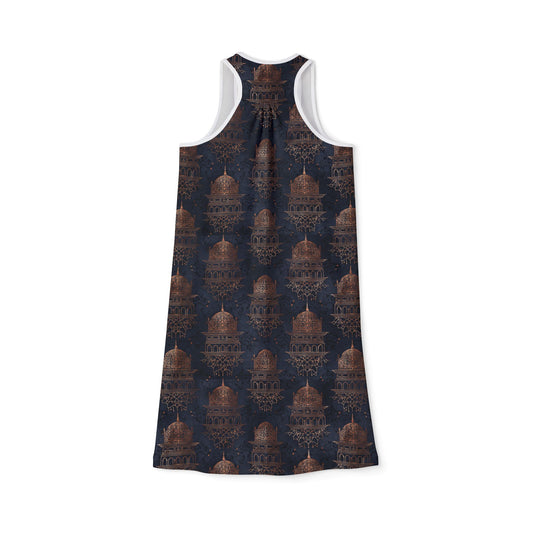 Ottoman Cairo-Inspired Women's Racerback Dress — 'The Shadow of Cairo' Myth Arc Design