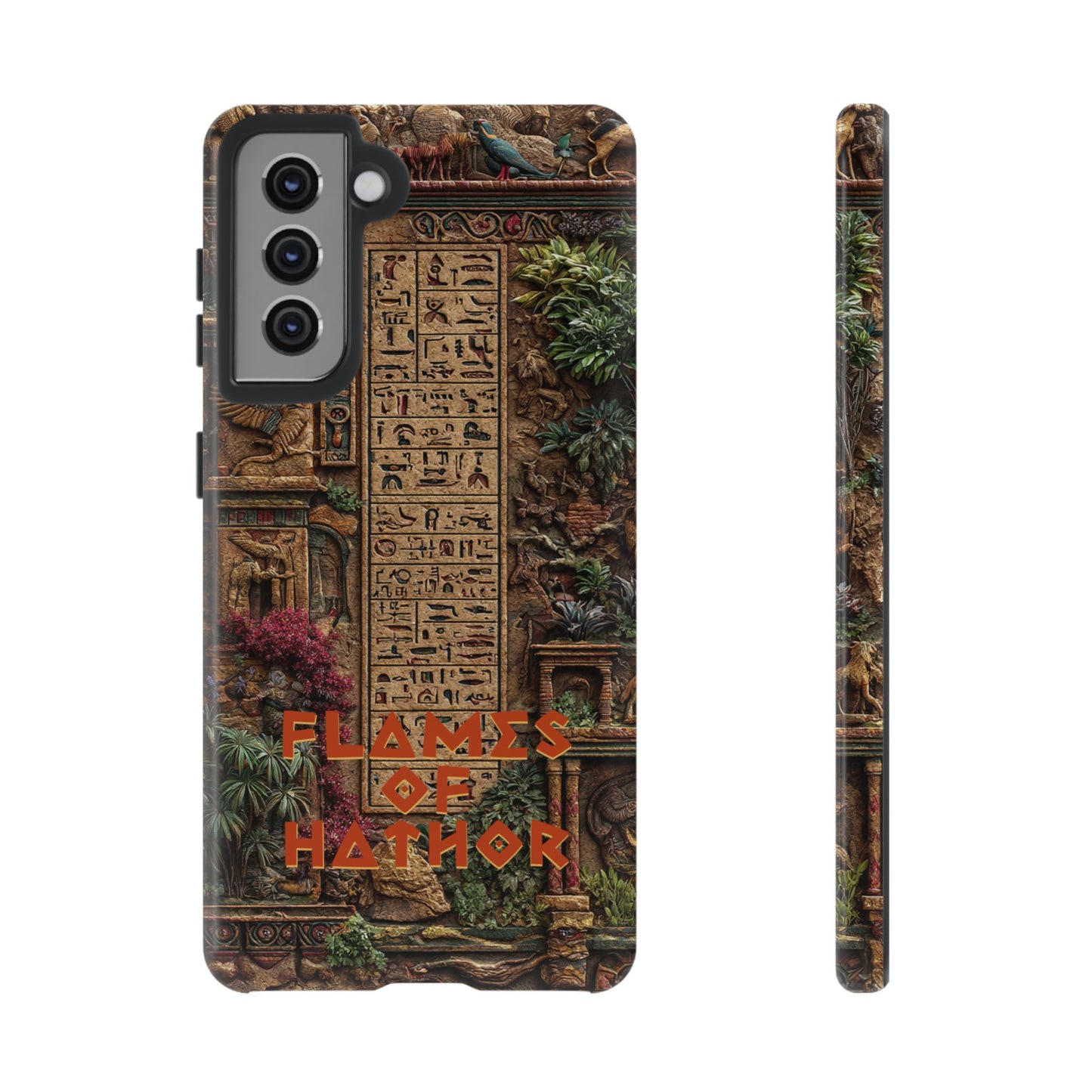 The Flames of Hathor Egyptian Design Phone Case