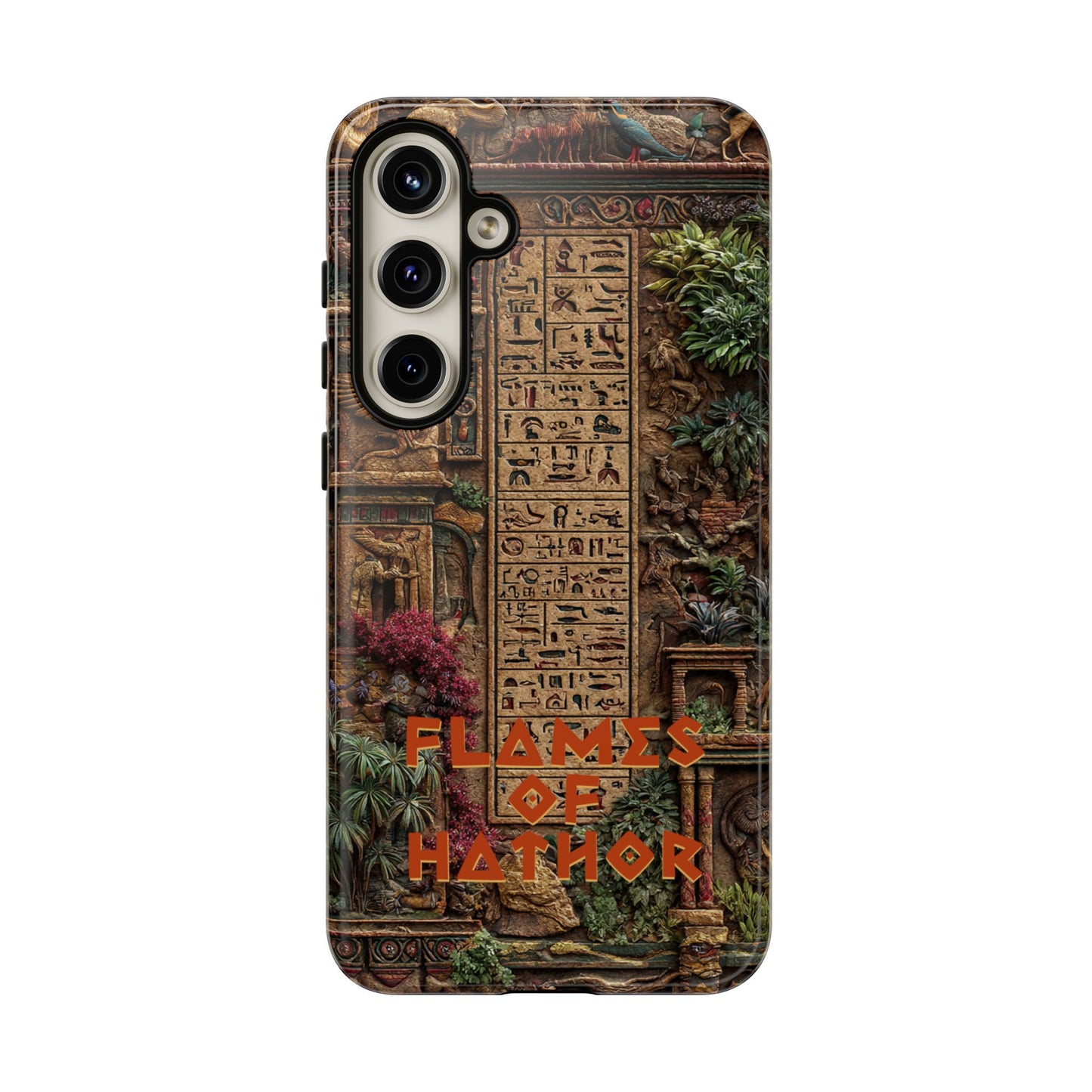 The Flames of Hathor Egyptian Design Phone Case