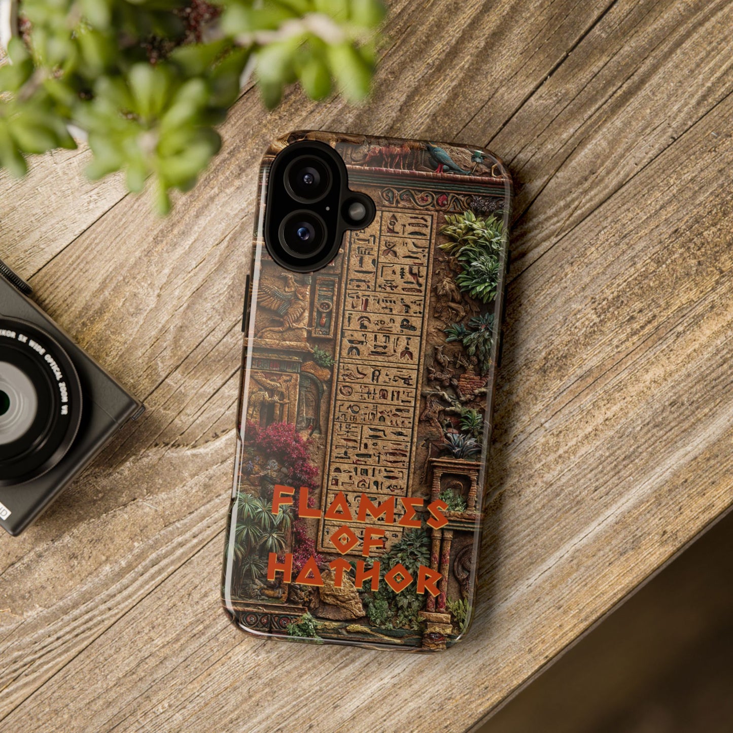 The Flames of Hathor Egyptian Design Phone Case