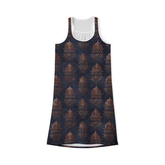 Ottoman Cairo-Inspired Women's Racerback Dress — 'The Shadow of Cairo' Myth Arc Design
