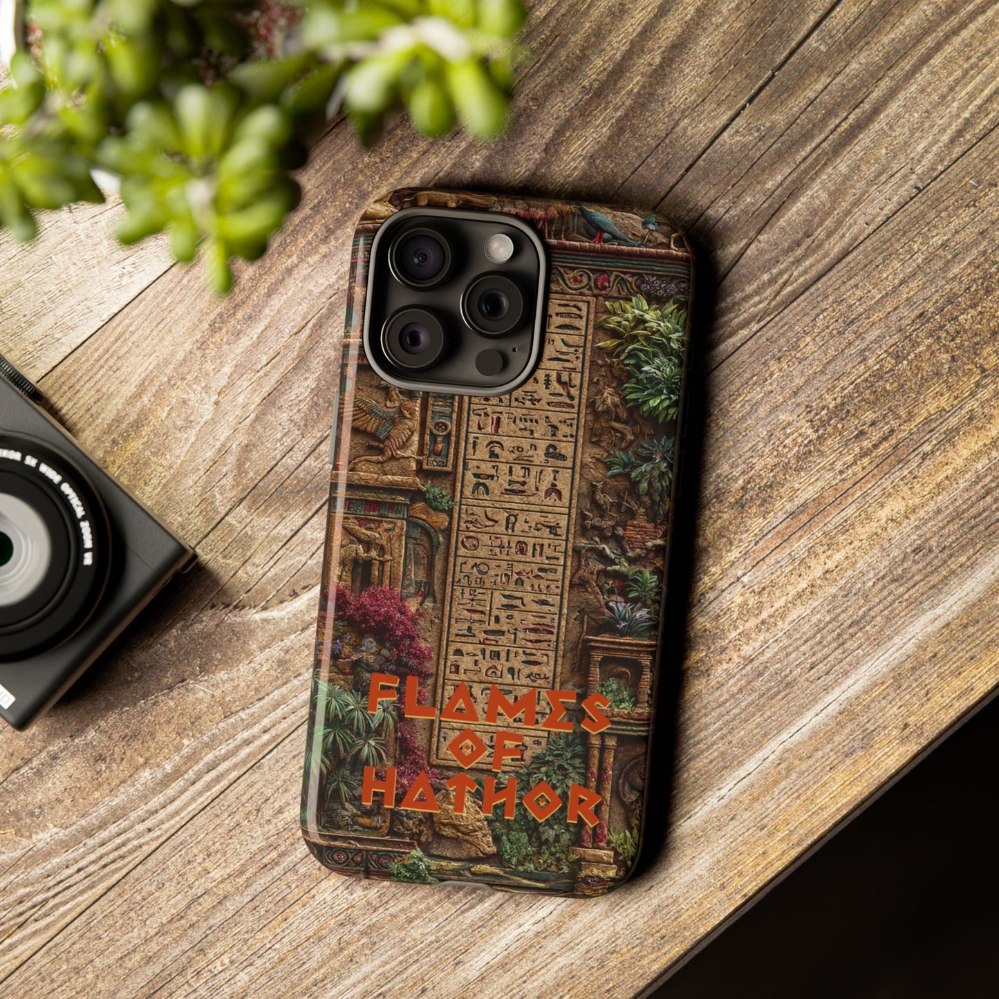 The Flames of Hathor Egyptian Design Phone Case